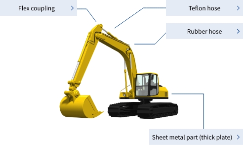 Products used in construction machinery